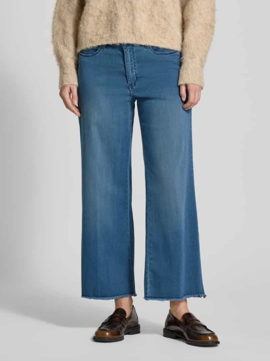 Zdjęcie produktu Jeansowa kulota o kroju wide fit z mieszanki bawełny model 'DREAM' MAC Niebieski