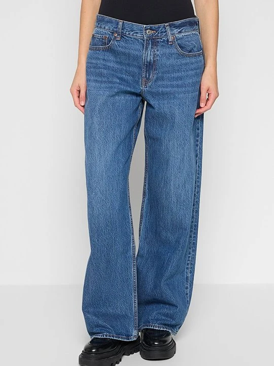 Zdjęcie produktu Jeansy loose fit Abercrombie & Fitch niebieski