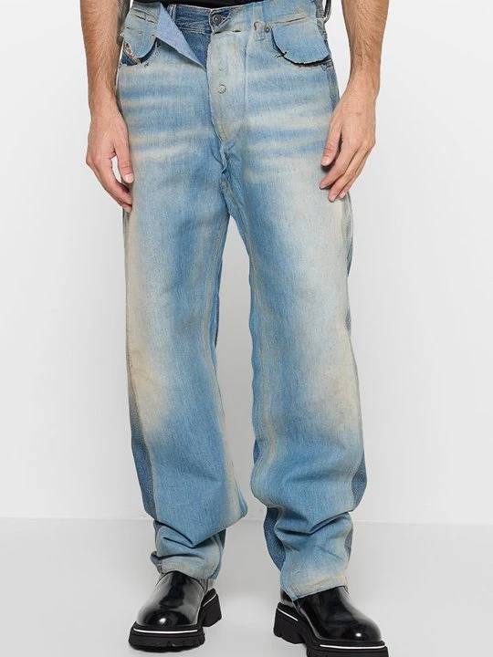 Zdjęcie produktu Jeansy loose fit Diesel niebieski denim