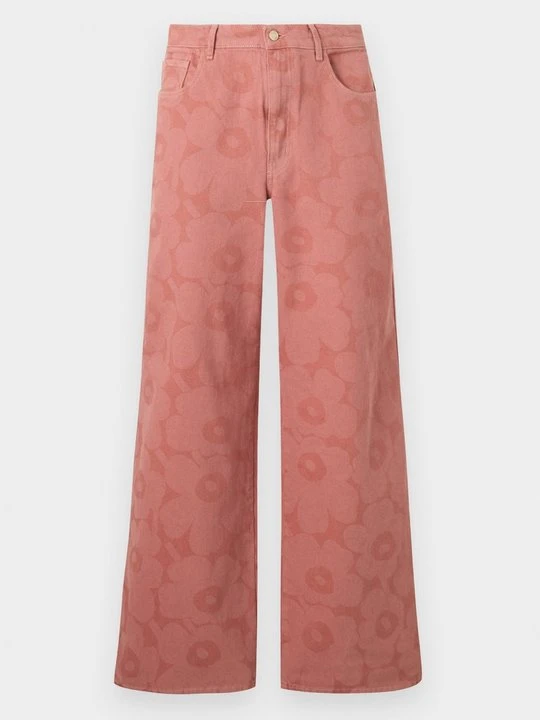 Zdjęcie produktu Jeansy loose fit Marimekko różowy melanż