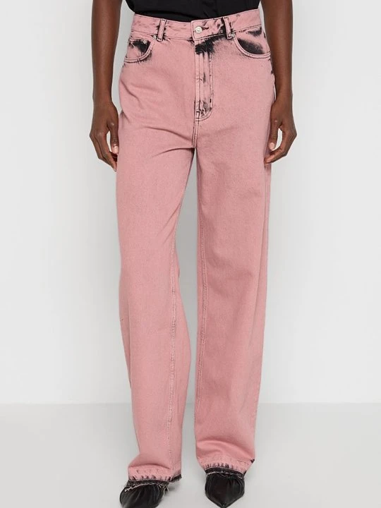 Zdjęcie produktu Jeansy loose fit MOSCHINO różowy