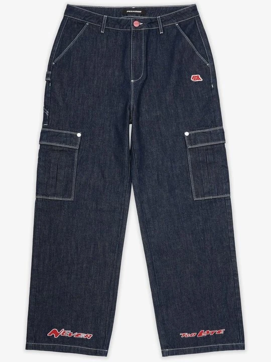 Zdjęcie produktu Jeansy loose fit Pegador ciemnoniebieski
