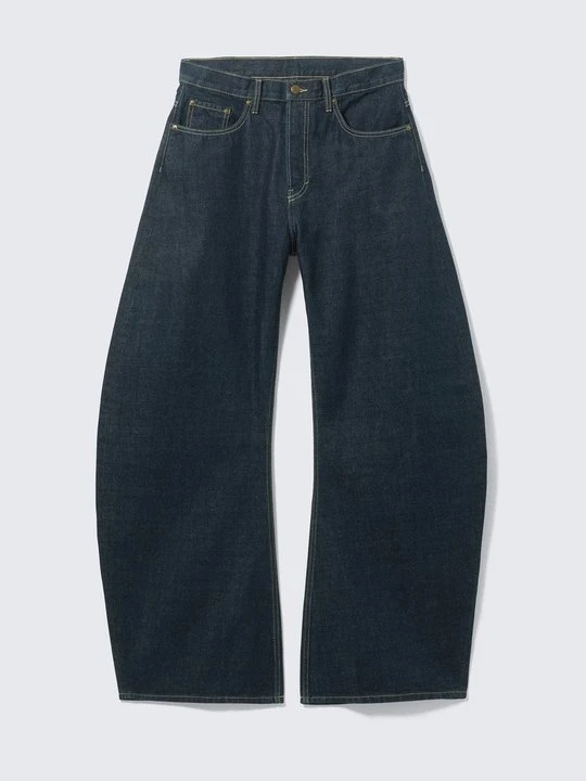 Zdjęcie produktu Jeansy loose fit Weekday ciemnoniebieski