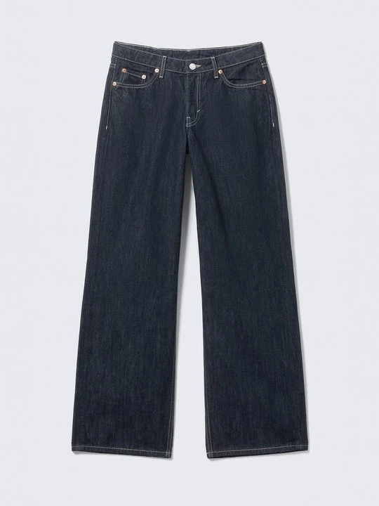 Zdjęcie produktu Jeansy loose fit Weekday ciemnoniebieski