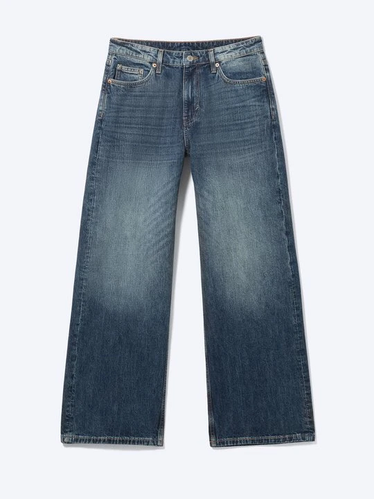 Zdjęcie produktu Jeansy loose fit Weekday niebieski denim
