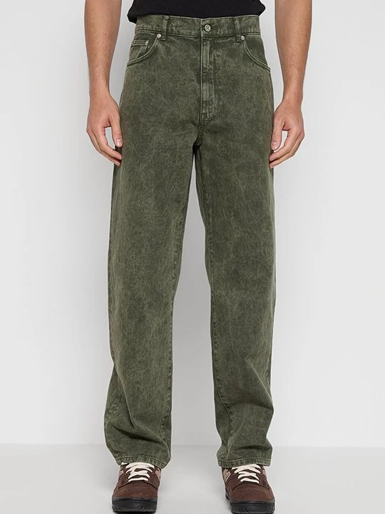 Zdjęcie produktu Jeansy loose fit Woodbird ciemnozielony