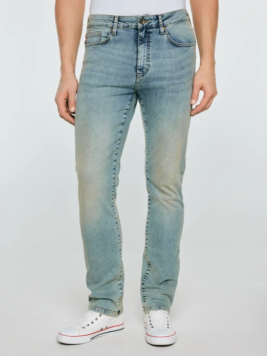 Zdjęcie produktu jeansy męskie dopasowane niebieskie terry high waist 185 Big Star
