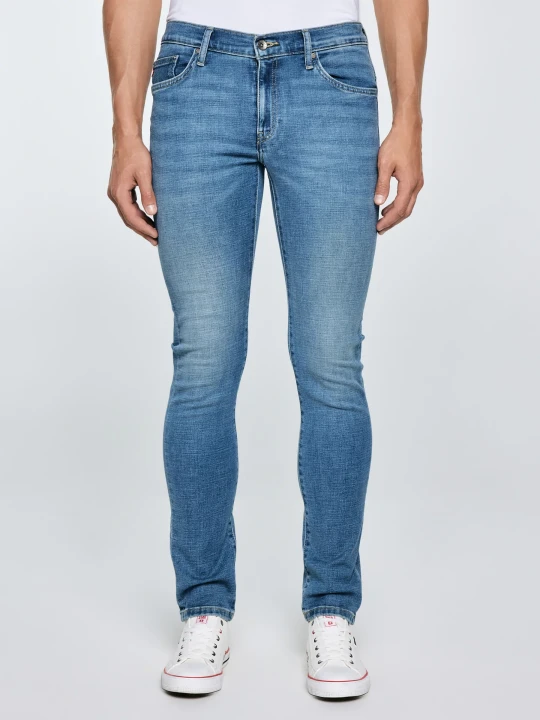 Zdjęcie produktu jeansy męskie skinny niebieskie jeffray 266 Big Star