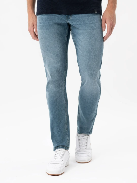 Zdjęcie produktu Jeansy męskie, Straight Fit, D-JACOB 2 Volcano Jasny niebieski