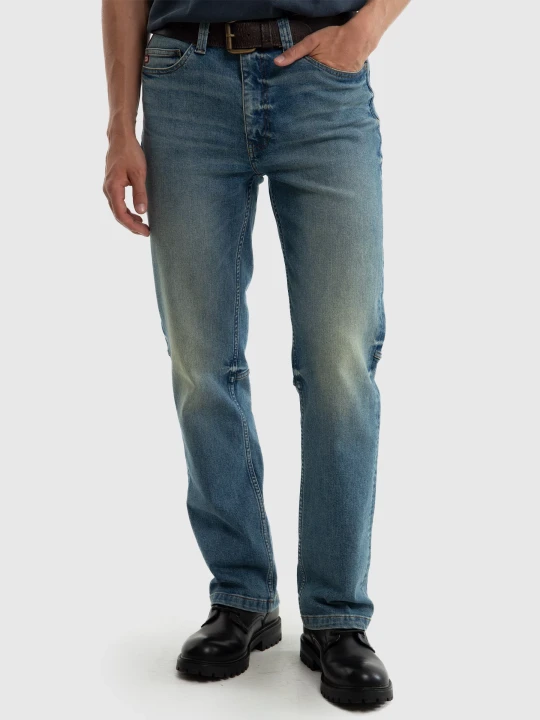 Zdjęcie produktu jeansy męskie z przetarciami niebieskie colt workwear 374 Big Star