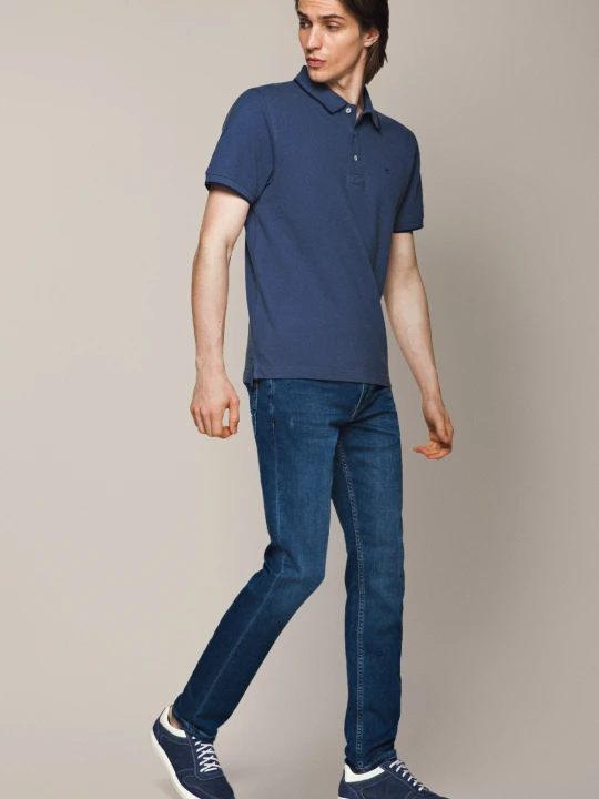 Zdjęcie produktu Jeansy Niebieskie Carson Slim Lancerto