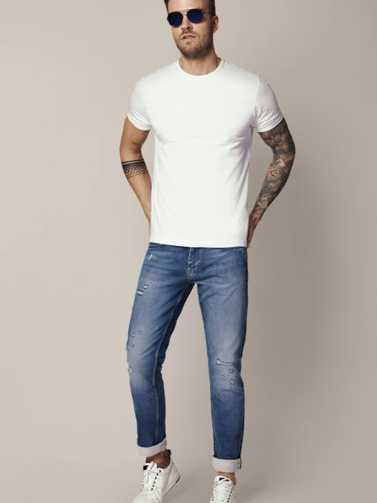 Zdjęcie produktu Jeansy Niebieskie Danny Lancerto