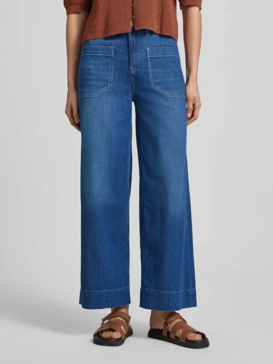 Zdjęcie produktu Jeansy o dł. 6 / 8 model 'MIRU' RAFFAELLO ROSSI Ciemnoniebieski