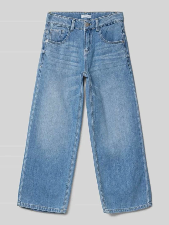 Zdjęcie produktu Jeansy o kroju baggy fit z wpuszczanymi kieszeniami model ‘FROSE’ NAME IT Niebieski
