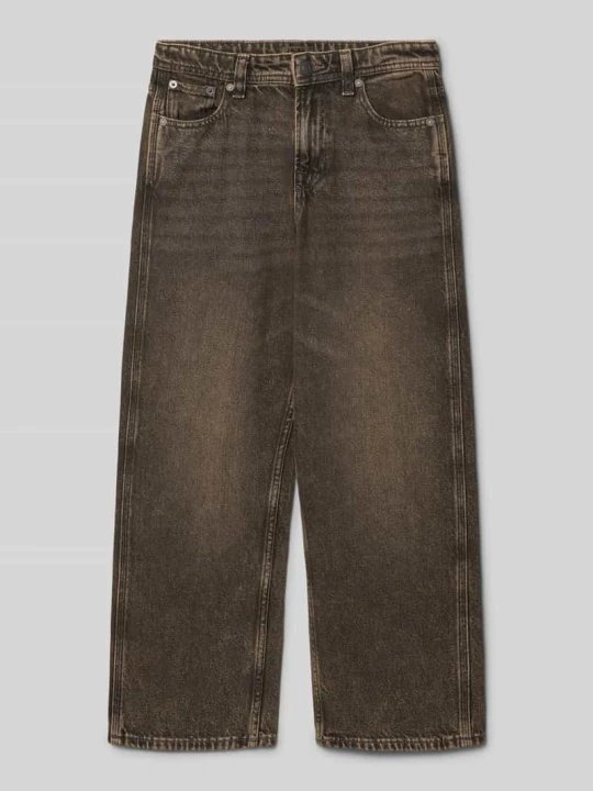 Zdjęcie produktu Jeansy o kroju baggy w stylu 5 kieszeni model 'ALEX' Jack&Jones Czarny