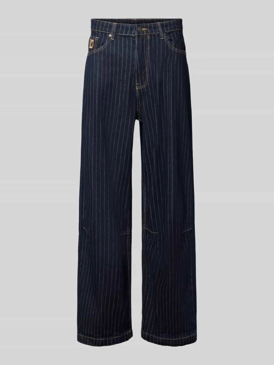 Zdjęcie produktu Jeansy o kroju baggy w stylu 5 kieszeni z wyhaftowanym logo Karl Kani Ciemnoniebieski