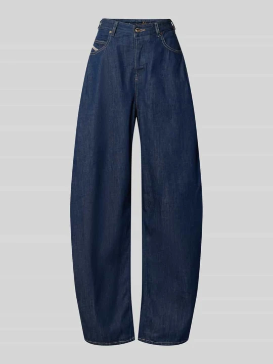 Zdjęcie produktu Jeansy o kroju balloon fit z czystej bawełny Diesel Jeansowy niebieski