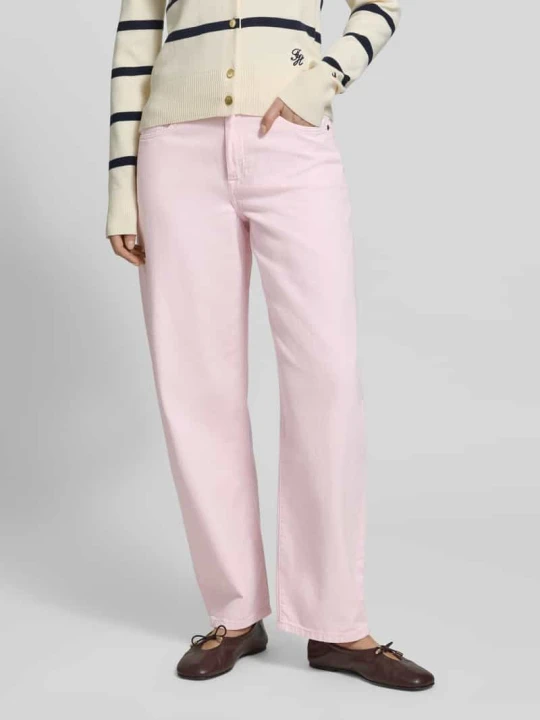 Zdjęcie produktu Jeansy o kroju barrel fit z czystej Bawełna Tommy Hilfiger Różowy