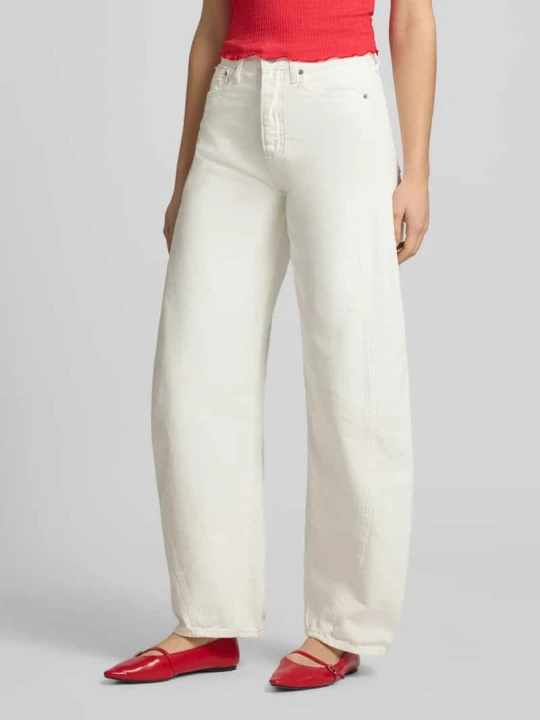 Zdjęcie produktu Jeansy o kroju barrel fit z czystej bawełny Tommy Jeans Biały