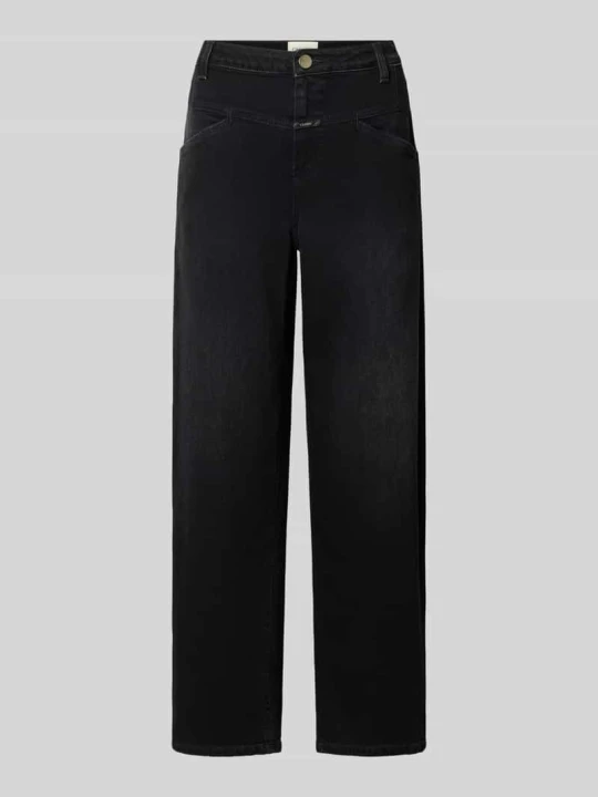 Zdjęcie produktu Jeansy o kroju barrel fit z detal z logo model 'STOVER-X' Closed Antracytowy