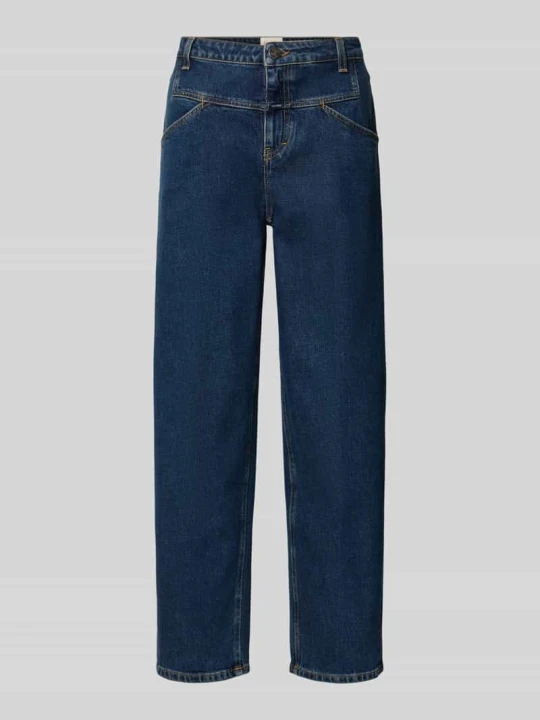 Zdjęcie produktu Jeansy o kroju barrel fit z detal z logo model 'STOVER-X' Closed Ciemnoniebieski