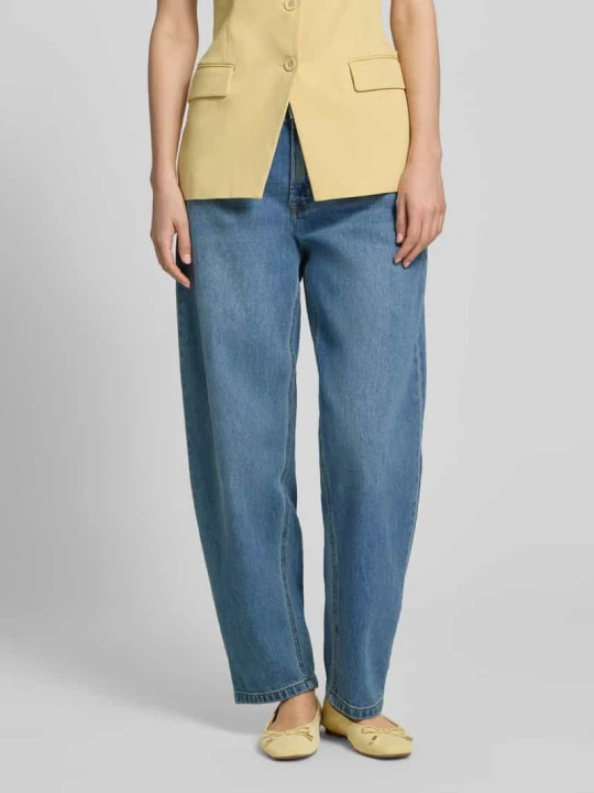 Zdjęcie produktu Jeansy o kroju barrel fit z wpuszczanymi kieszeniami model 'Baloo' My Essential Wardrobe Niebieski