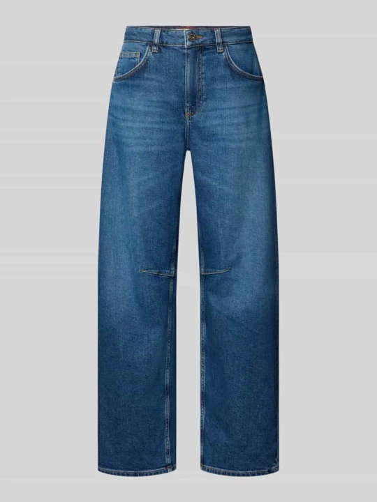 Zdjęcie produktu Jeansy o kroju barrel fit z wpuszczanymi kieszeniami model 'Dara' MOS MOSH Jeansowy niebieski
