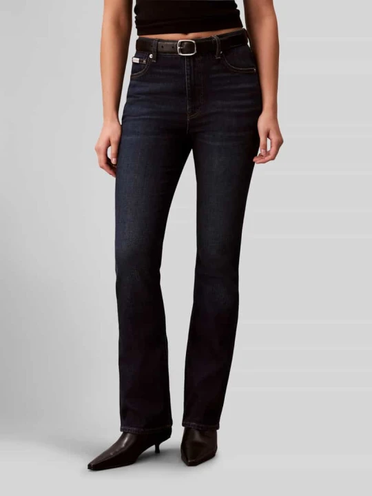 Zdjęcie produktu Jeansy o kroju bootcut z czystej bawełny w dark wash Calvin Klein Jeans Jeansowy niebieski