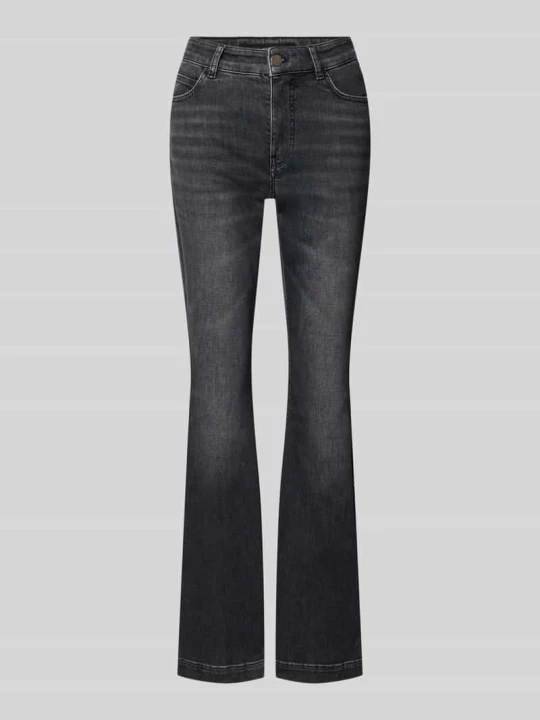 Zdjęcie produktu Jeansy o kroju bootcut z mieszanka bawełny model 'FRENDA' Marc Cain Średnioszary