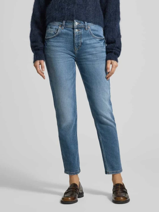 Zdjęcie produktu Jeansy o kroju boyfriend fit z Mieszanka bawełny Model 'THEDA' Marc O'Polo Jeansowy niebieski
