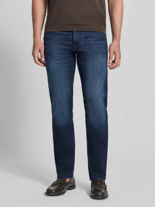 Zdjęcie produktu Jeansy o kroju comfort fit z wpuszczanymi kieszeniami Christian Berg Ciemnoniebieski
