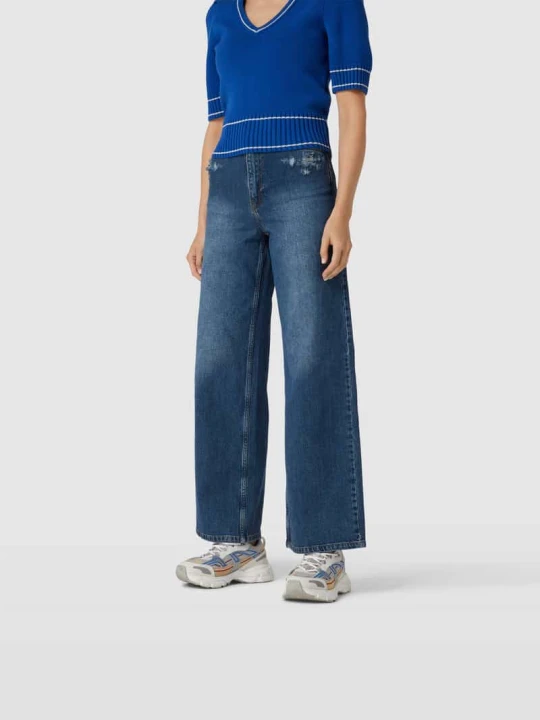 Zdjęcie produktu Jeansy o kroju loose fit w przetarciach BAUM & PFERDGARTEN Ciemnoniebieski
