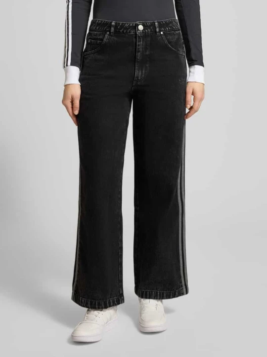 Zdjęcie produktu Jeansy o kroju loose fit z czystej bawełny adidas Originals Czarny