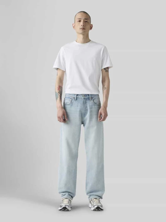 Zdjęcie produktu Jeansy o kroju loose fit z czystej bawełny model '568® LOOSE STRAIGHT' Levi's Jasnoniebieski