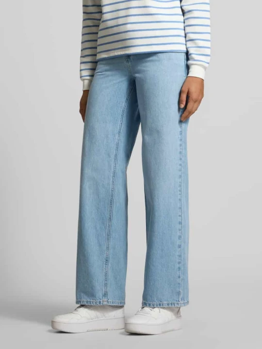 Zdjęcie produktu Jeansy o kroju loose fit z czystej bawełny model 'BRENDA' Only Jeansowy niebieski