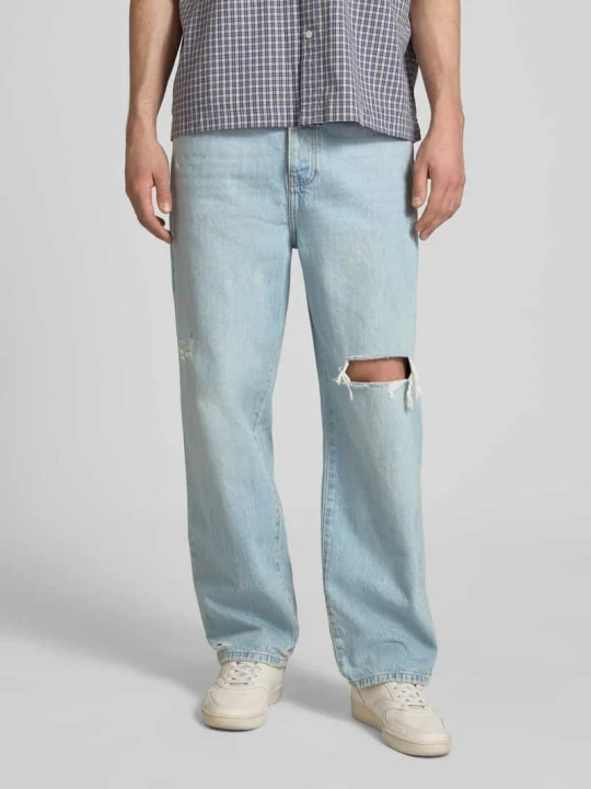 Zdjęcie produktu Jeansy o kroju loose fit z czystej bawełny model 'FADE' Only & Sons Jasnoniebieski