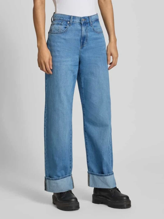 Zdjęcie produktu Jeansy o kroju loose fit z czystej bawełny model 'HOPE' Only Jeansowy niebieski
