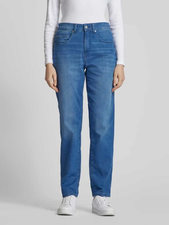 Zdjęcie produktu Jeansy o kroju mom fit z 5 kieszeniami model ‘Carol’ MAC Ciemnoniebieski