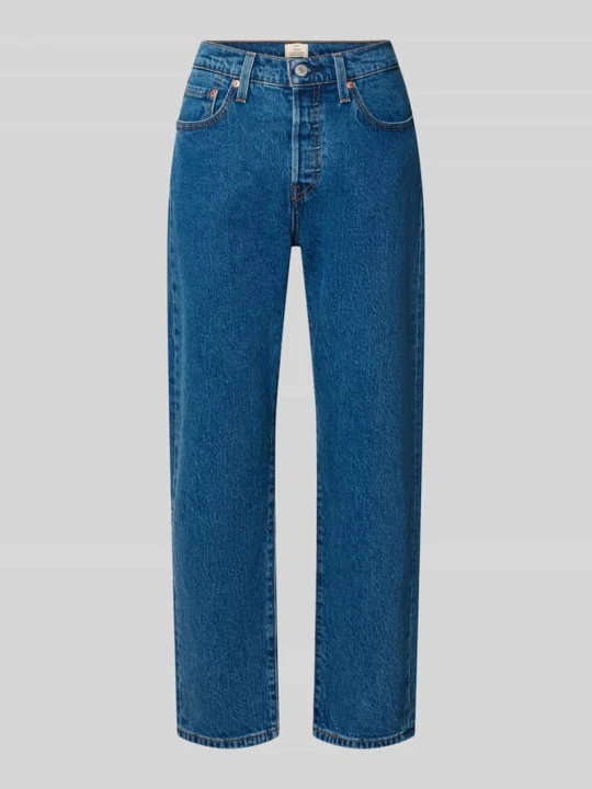 Zdjęcie produktu Jeansy o kroju mom fit z mieszanki bawełny model '501®' Levi's Jeansowy niebieski
