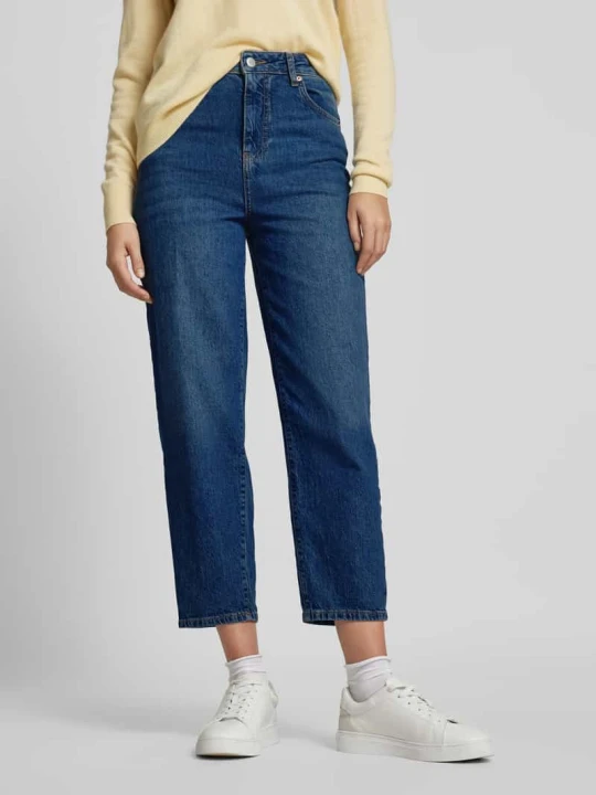 Zdjęcie produktu Jeansy o kroju mom fit z mieszanki bawełny model ‘BETSY’ Vero Moda Ciemnoniebieski