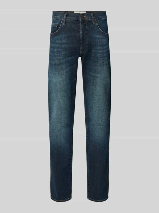 Zdjęcie produktu Jeansy o kroju nowoczesnym z mieszanka bawełny model 'Chuck' BRAX Ciemnoniebieski