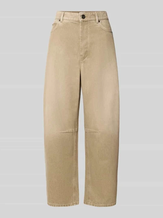 Zdjęcie produktu Jeansy o kroju regular fit barrel z czystej bawełny model 'ARCADIA' Weekend Max Mara Beżowy