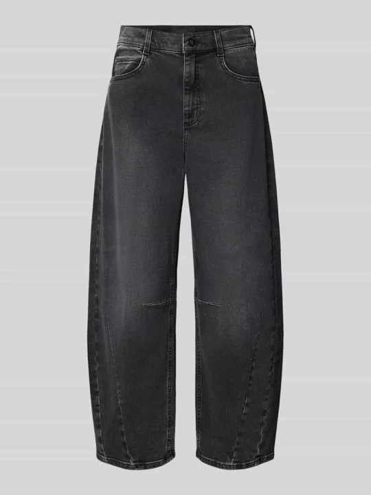 Zdjęcie produktu jeansy o kroju regular fit barrel z mieszanki bawełny model 'ELLY' Angels Ciemnoszary