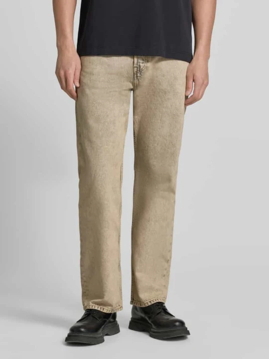 Zdjęcie produktu Jeansy o kroju regular fit w 5 kieszeni model 'Type 2' Wood Wood Beżowy melanż