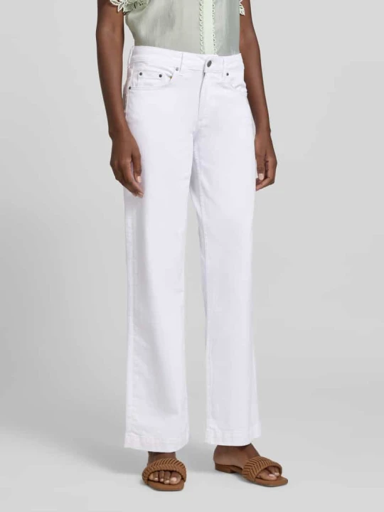 Zdjęcie produktu Jeansy o kroju regular fit w 5 kieszeni Smith & Soul Biały