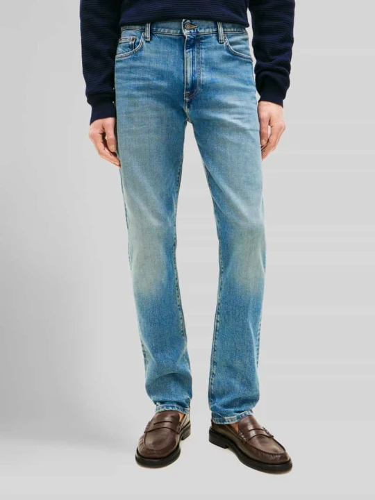 Zdjęcie produktu Jeansy w kroju regular fit w stylu 5-kieszeniowym model 'DENTON' Tommy Hilfiger Jeansowy niebieski