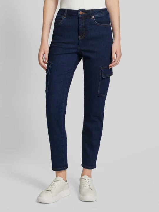 Zdjęcie produktu Jeansy o kroju regular fit z 5 kieszeniami Kaffe Jeansowy niebieski