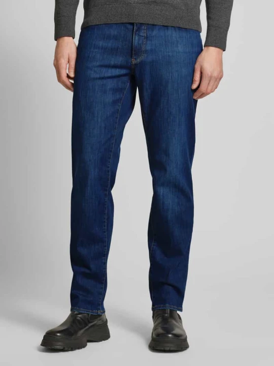 Zdjęcie produktu Dżinsy w kroju slim fit w fasonie 5‑kieszeniowym model 'CHUCK' BRAX Ciemnoniebieski