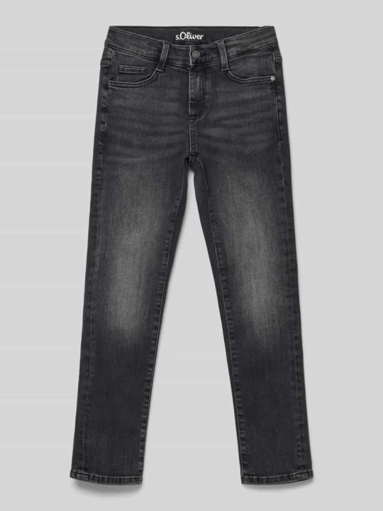 Zdjęcie produktu Jeansy o kroju regular fit z 5 kieszeniami model ‘Seattle’ s.Oliver Czarny