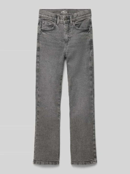 Zdjęcie produktu Jeansy o kroju regular fit z bawełną model ‘BEVERLY’ s.Oliver Czarny